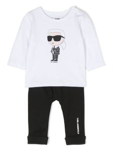 Karl Lagerfeld Kids ensemble à logo imprimé - Noir