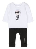 Karl Lagerfeld Kids ensemble à logo imprimé - Noir - thumbnail