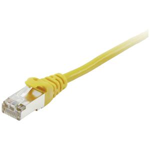 Equip 605566 RJ45 Netwerkkabel, patchkabel CAT 6 S/FTP 10.00 m Geel Vergulde steekcontacten 1 stuk(s)