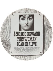 Fornasetti assiette imprimée - Blanc