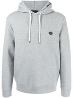 Emporio Armani hoodie à patch logo - Gris