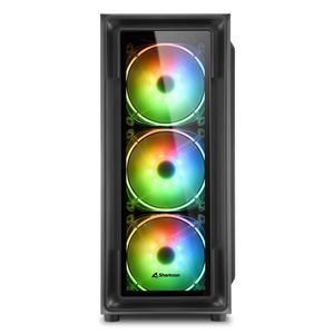 Sharkoon TK4 RGB tower behuizing 4x USB-A | RGB | Tempered Glass