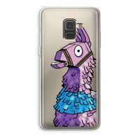 Lama: Samsung Galaxy A8 (2018) Transparant Hoesje