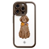 iPhone 15 Pro Max bruine case - Labradoodle