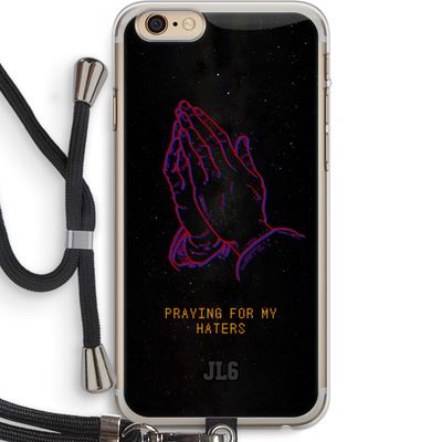 Praying For My Haters: iPhone 6 PLUS / 6S PLUS Transparant Hoesje met koord