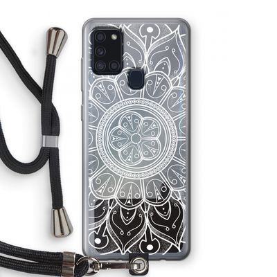 Roses Are Red: Samsung Galaxy A21s Transparant Hoesje met koord