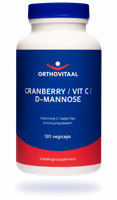 OrthoVitaal Cranberry / vitamine C / D-Mannose 120 Vegetarische capsules
