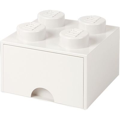 Room Copenhagen LEGO Brick Drawer 4 Wit opbergdoos