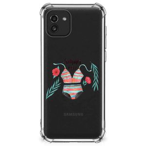 Samsung Galaxy A03 Stevig Bumper Hoesje Boho Summer