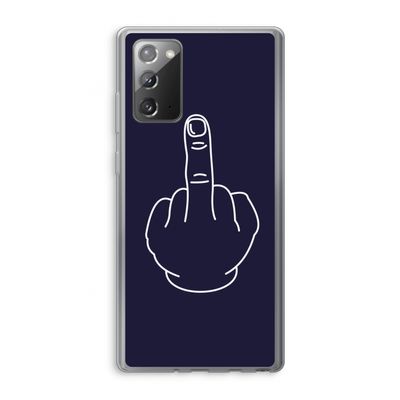 F**k U: Samsung Galaxy Note 20 / Note 20 5G Transparant Hoesje
