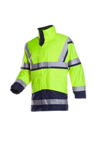 Sioen 401A Powell Signalisatie regenparka met uitneembare softshell jas