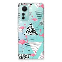 Xiaomi 12 Lite TPU Hoesje Flamingo Triangle - thumbnail