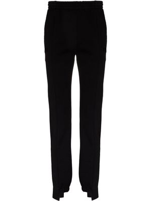 VETEMENTS pantalon de jogging à logo brodé - Noir