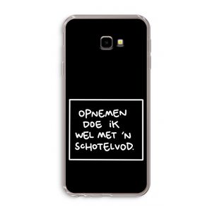 Schotelvod: Samsung Galaxy J4 Plus Transparant Hoesje