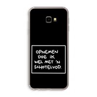Schotelvod: Samsung Galaxy J4 Plus Transparant Hoesje