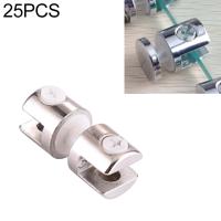 25 STKS Zinklegering Heldere Vaste Beugel Verbinding 8 mm Dubbelzijdige Glas Bevestigingsklem 25 STKS Zinklegering Heldere Vaste Beugel Verbinding 8 mm Dubbelzijdige Glas Bevestigingsklem