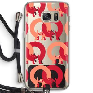 Dogs: Samsung Galaxy S7 Transparant Hoesje met koord