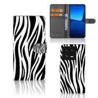 Xiaomi 13 Pro | Telefoonhoesje | Met pasjeshouder | Zebra