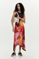 Asymmetrische mouwloze jurk - BLACK - S