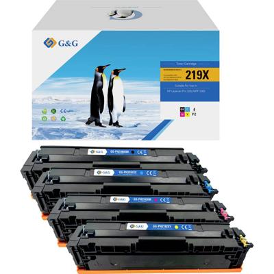 G&G Toner vervangt HP 219X, W2190X, W2191X, W2192X, W2193X Compatibel Zwart, Cyaan, Geel, Magenta 3200 bladzijden HP 219X NT-PH2190XBK/XC/XM/XY-B-V2-4-S1