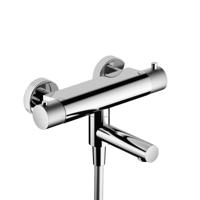 Hotbath Cobber X Thermostatische Badmengkraan met Wegdraaibare Omstel Uitloop - Chroom