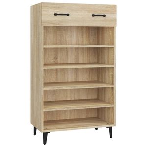 vidaXL Schoenenkast 60x35x105 cm bewerkt hout sonoma eikenkleurig