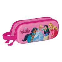 Pennenetui met 2 vakken Disney Princess Roze 21 x 8 x 6 cm 3D