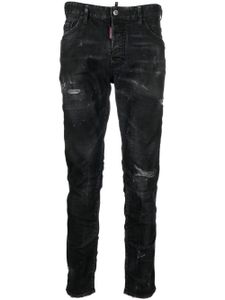 DSQUARED2 jean slim à effet usé - Noir