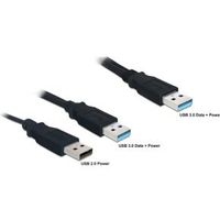 Delock 82908 Kabel USB 3.0 type A male + USB type A male > USB 3.0 type A male