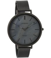 OOZOO Timepieces Horloge Vintage Titanium/Donker Grijs Parel | C9393 - thumbnail