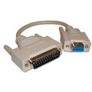 ACT Extension cable, 1:1 wired DB 25 Male - DB 9 Female 1.8m 1,8 m VGA (D-Sub) D-sub (DB-25) Wit