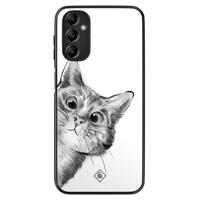 Samsung Galaxy A14 hoesje - Peekaboo kat