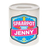 Vrolijke kinder spaarpot voor Jenny   -