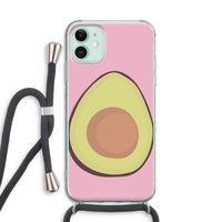 Avocado: iPhone 11 Transparant Hoesje met koord