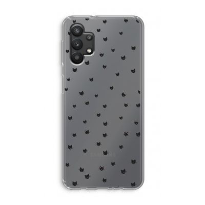 Kleine kattenkopjes: Samsung Galaxy A32 5G Transparant Hoesje
