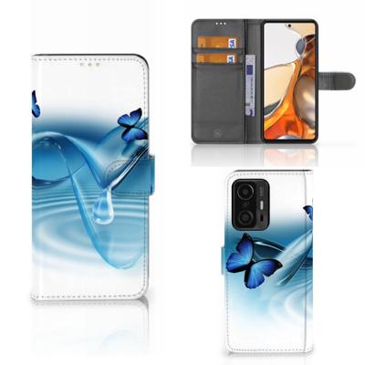 Xiaomi 11T | 11T Pro | Telefoonhoesje | Met pasjeshouder | Vlinders