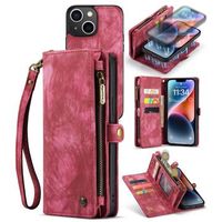 Caseme 2-in-1 Multifunctionele iPhone 14 Plus Wallet Case - Rood