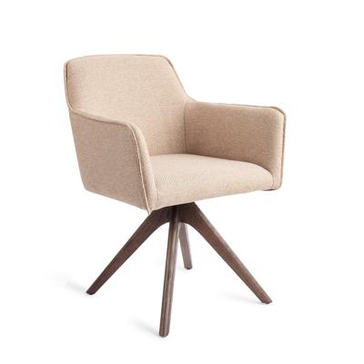 Jesper Home Eetkamerstoel 'Hofu' Revolve Oak Walnut, kleur Wild Walnut