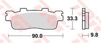 TRW Brake pad mcb 830 organic standard