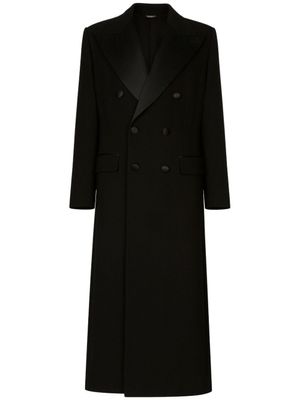 Dolce & Gabbana manteau à revers - Noir
