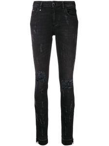 Philipp Plein distressed skinny jeans - Noir