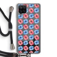 Klaproosjes: Samsung Galaxy A12 Transparant Hoesje met koord