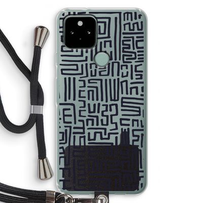 Moroccan Print: Pixel 5 Transparant Hoesje met koord