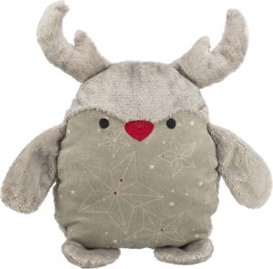 Trixie xmas rendier zonder geluid stof / pluche grijs (30 CM)