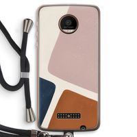 Geo #2: Motorola Moto Z Force Transparant Hoesje met koord