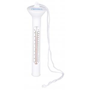 Zwembad thermometer - wit - drijvend - kunststof - 19 cm