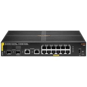 Aruba 6100 12G Class4 PoE 2G/2SFP+ 139W Managed L3 Gigabit Ethernet (10/100/1000) Power over Ethernet (PoE) 1U Zwart