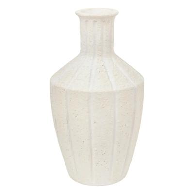 Bloemenvaas Sciacca - wit - keramiek - D25 x H48 cm - Stelen en boeketten - Grieks/romeins thema