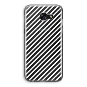 Strepen zwart-wit: Samsung Galaxy A5 (2017) Transparant Hoesje