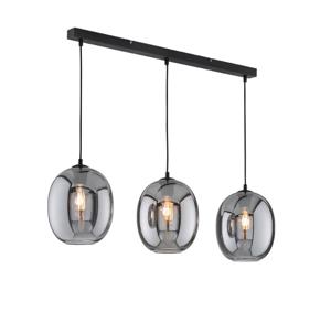 Fischer & Honsel 3-lichts hanglampNayla smoke glas - 60907